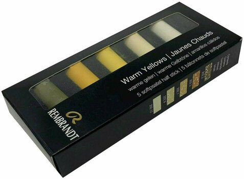 Pehmeä pastelli Rembrandt Soft Pastels Kuivapastellisetti Warm Yellows 5 kpl - 2
