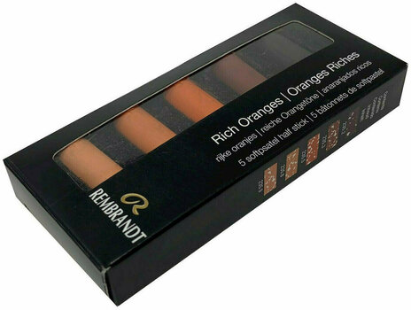 Suh pastel Rembrandt Soft Pastels Komplet suhih pastelov Rich Oranges 5 Kosov - 2