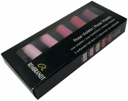 Pastel uscat Rembrandt Soft Pastels Set de pasteluri uscate Rose Violets 5 buc - 2