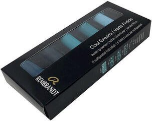 Soft Pastel Rembrandt Soft Pastels Set of Soft Pastels Cool Greens 5 pcs - 1