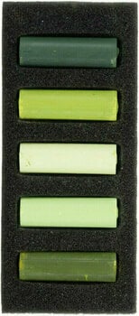 Suchý pastel Rembrandt Soft Pastels Sada suchých pastelů Lush Greens 5 ks - 3