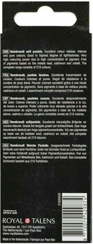 Pastel uscat Rembrandt Soft Pastels Set de pasteluri uscate Storm Greys 5 Bucăți - 3