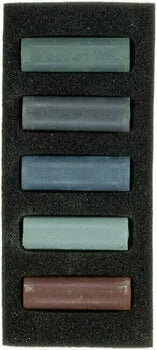 Pastel uscat Rembrandt Soft Pastels Set de pasteluri uscate Storm Greys 5 Bucăți - 4