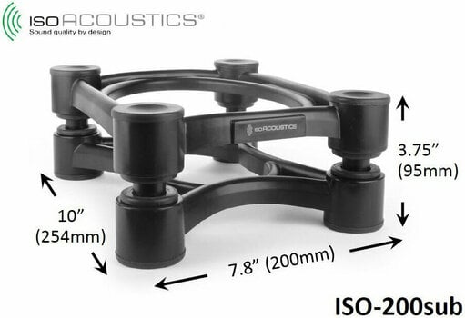Standaard voor studiomonitoren IsoAcoustics ISO-200SUB Standaard voor studiomonitoren - 2