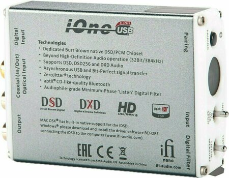 Hi-Fi DAC a ADC prevodník iFi audio Nano iOne Hi-Fi DAC a ADC prevodník - 5