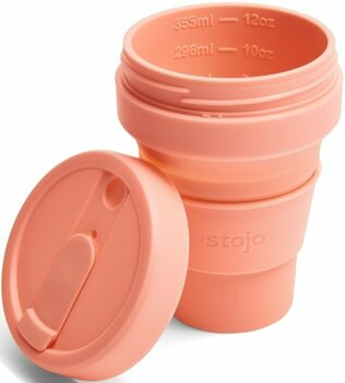 Eco Cup, lämpömuki Stojo Pocket Apricot 355 ml Mug - 4
