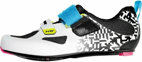 Men's Cycling Shoes Northwave Tribute 2 Carbon Shoes Black-Multicolor 41 Men's Cycling Shoes - 3