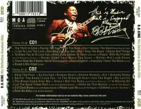 Hudobné CD B.B. King - His Definitive Greatest Hits (2 CD) - 2