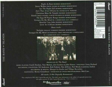 Music CD The Band - Islands (CD) - 2
