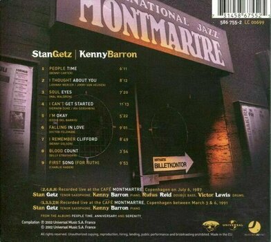 Muzyczne CD Stan Getz - Cafe Montmartre (CD) - 2