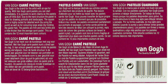 Pastel Carré Van Gogh Carré Pastels Starter Set 12 Coffret de pastels carré - 3