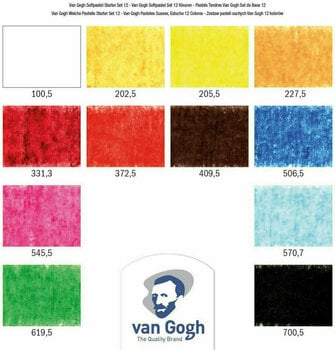Pastel sec Van Gogh Soft Pastel General Selection Coffret de pastels secs 12 pcs - 3