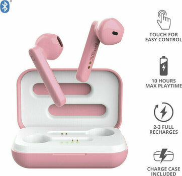 Intra-auriculares true wireless Trust Primo Touch Pink - 2