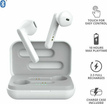 True Wireless In-ear Trust Primo Touch White - 2