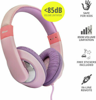 Headphones for children Trust Sonin Kids Pink - 2