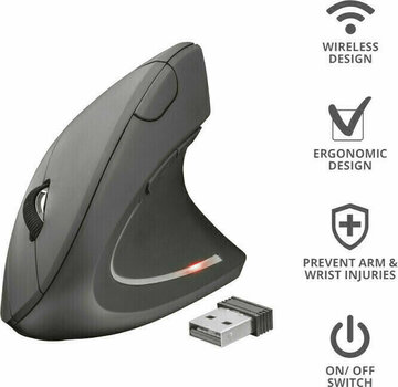 Мишка за компютър Trust Verto Wireless - 2