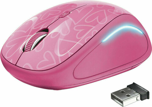 Computer Mouse Trust YVI Fx Pink - 2