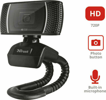 Webcam Trust Trino HD Nero - 2