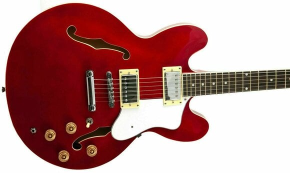 Halvakustisk gitarr Pasadena AJ335 Red - 6