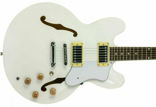 Guitare semi-acoustique Pasadena AJ335 Blanc - 3