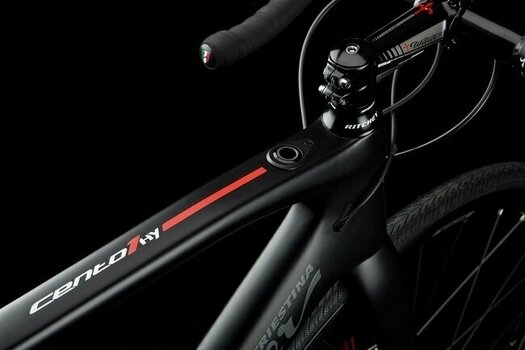 Bicicleta de estrada/gravel Wilier Cento1 Hybrid Shimano Ultegra RD-R8000 2x11 Black/Red Matt S - 3