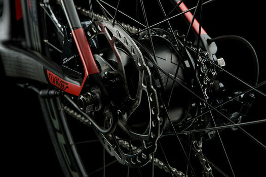 Strada / Gravel bicicletta elettrica Wilier Cento1 Hybrid Shimano Ultegra RD-R8000 2x11 Black/Red Matt S - 6