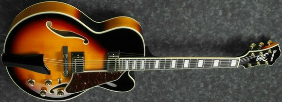 Semiakustická kytara Ibanez AF95-BS Brown Sunburst - 2