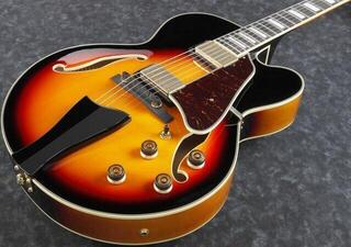 Poolakustiline kitarr Ibanez AF95-BS Brown Sunburst Poolakustiline kitarr - 3