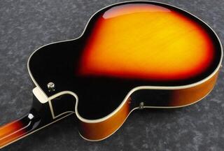 Poolakustiline kitarr Ibanez AF95-BS Brown Sunburst Poolakustiline kitarr - 4
