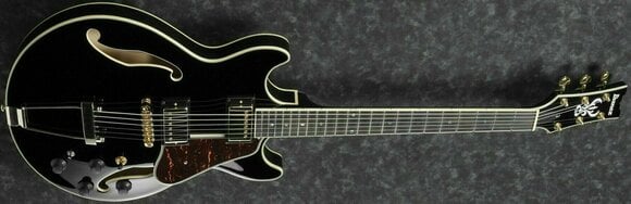 Halbresonanz-Gitarre Ibanez AMH90-BK Schwarz - 2