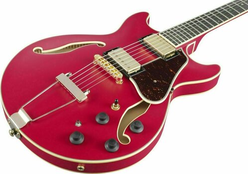 Halvakustisk gitarr Ibanez AMH90-CRF Cherry Red - 6