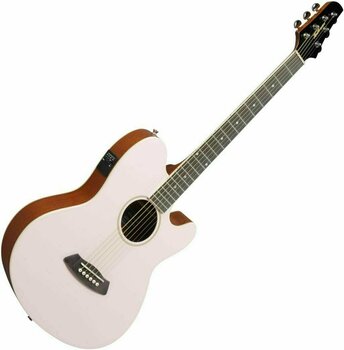 Guitare acoustique-électrique Ibanez TCY10E-PKH Pastel Pink - 3