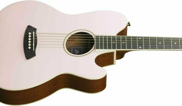 Elektro-akoestische gitaar Ibanez TCY10E-PKH Pastel Pink - 6