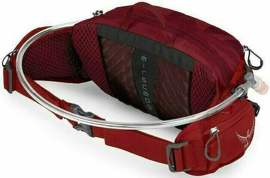 Cycling backpack and accessories Osprey Seral Claret Red Waistbag - 3