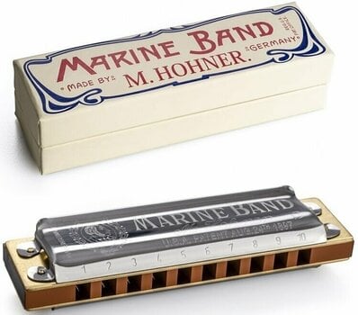 Diatonisch Mundharmonika Hohner 125th Anniversary Marine Band C - 4