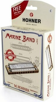 Diatonisk mundharmonika Hohner 125th Anniversary Marine Band C - 6