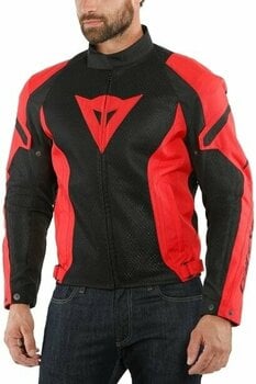 Giacca in tessuto Dainese Air Crono 2 Black/Lava Red 52 Giacca in tessuto - 3