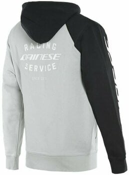 Sweatshirt Dainese Racing Service Full-Zip Glacier Gray/Black S Sweatshirt - 2