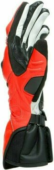 Rukavice Dainese Carbon 3 Long Black/Fluo Red/White S Rukavice - 3