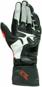 Rukavice Dainese Carbon 3 Long Black/Fluo Red/White S Rukavice - 4