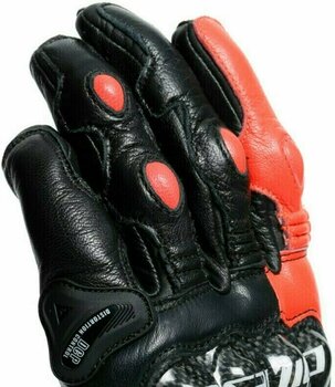 Rukavice Dainese Carbon 3 Long Black/Fluo Red/White S Rukavice - 8