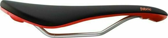Sella Fabric Scoop Elite Shallow Black/Neon Red Steel Alloy Sella - 3