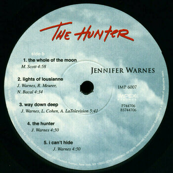 Vinyl Record Jennifer Warnes - The Hunter (180g) (LP) - 4