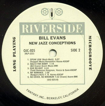 Vinyl Record Bill Evans - New Jazz Conceptions (LP) - 2