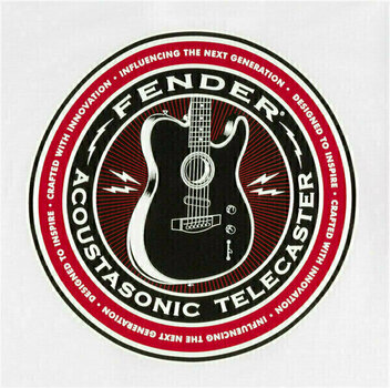 T-shirt Fender Acoustasonic White 2XL T-shirt - 2