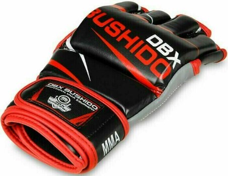 Box und MMA-Handschuhe DBX Bushido E1V6 MMA Schwarz-Rot L - 5