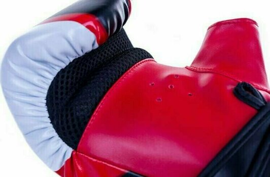 Boxerské a MMA rukavice DBX Bushido DBX-B-131b Černá-Červená-Bílá M - 7