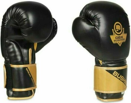 Boxnings- och MMA-handskar DBX Bushido B-2v10 Svart-Gold 12 oz - 2