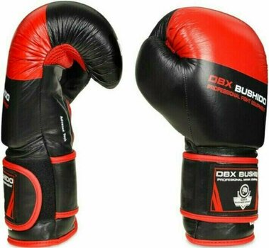 Boxerské a MMA rukavice DBX Bushido B-2v4 Čierna-Červená 10 oz - 2
