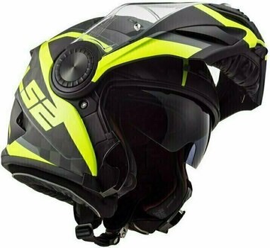 Helm LS2 FF313 Vortex Carbon Matt Carbon Gloss H-V Yellow L Helm - 9